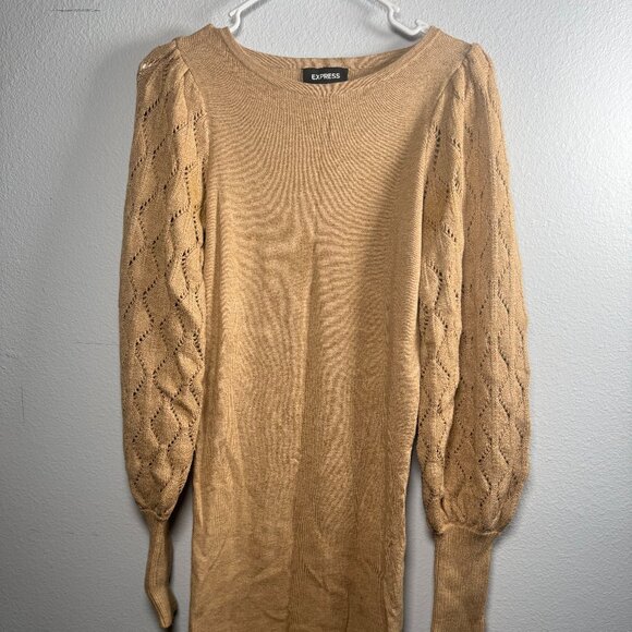 Tan Sweater Dress - Picture 1 of 3